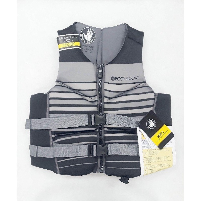 Body Glove Men S X Large Black Grey Evoprene Pfd Life Vest The Body Glove Pfd May Be Most Important Piece Of Equipment You Ll Ever Own Uscg Is Made To Maximize Comfort Safety And Style