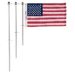 18" Flag Pole w/Clips