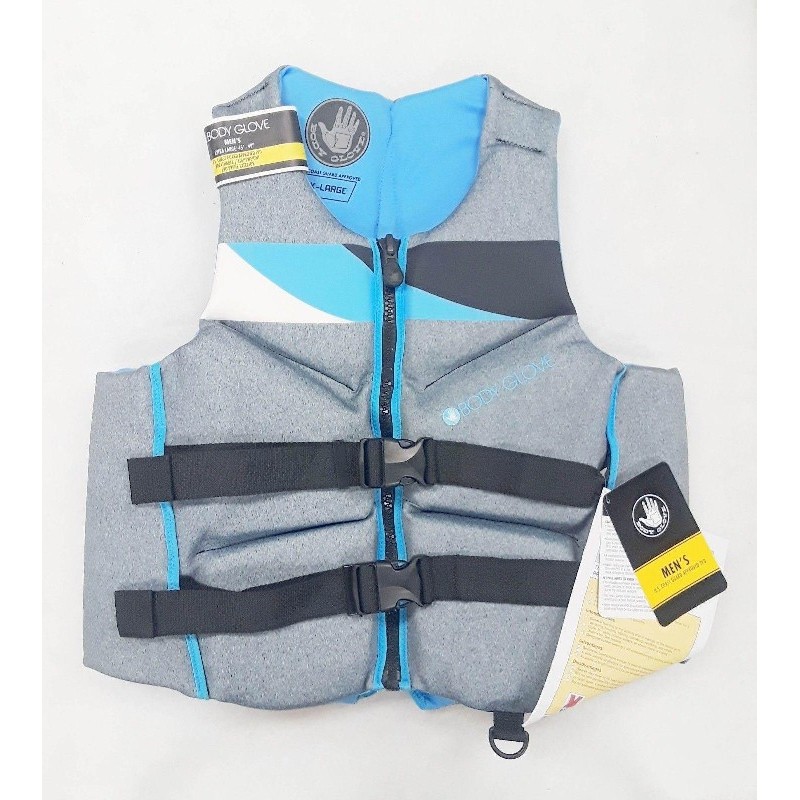 Body Glove Men S X Large Grey Blue Black Evoprene Pfd Life Vest The Body Glove Pfd May Be Most Important Piece Of Equipment You Ll Ever Own Uscg Is Made To Maximize Comfort Safety And Style
